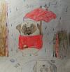 Книга «Карл Мопс» - Дети рисуют Карла: Аня Никитина, 7 лет