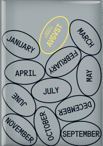 Планер для тех, кто любит то, что делает. Обложка с черными овалами. AVGVST