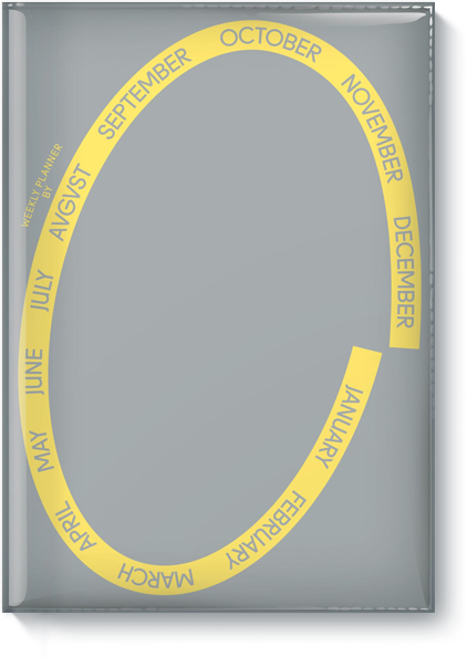 Планер для тех, кто любит то, что делает. Обложка с желтым овалом